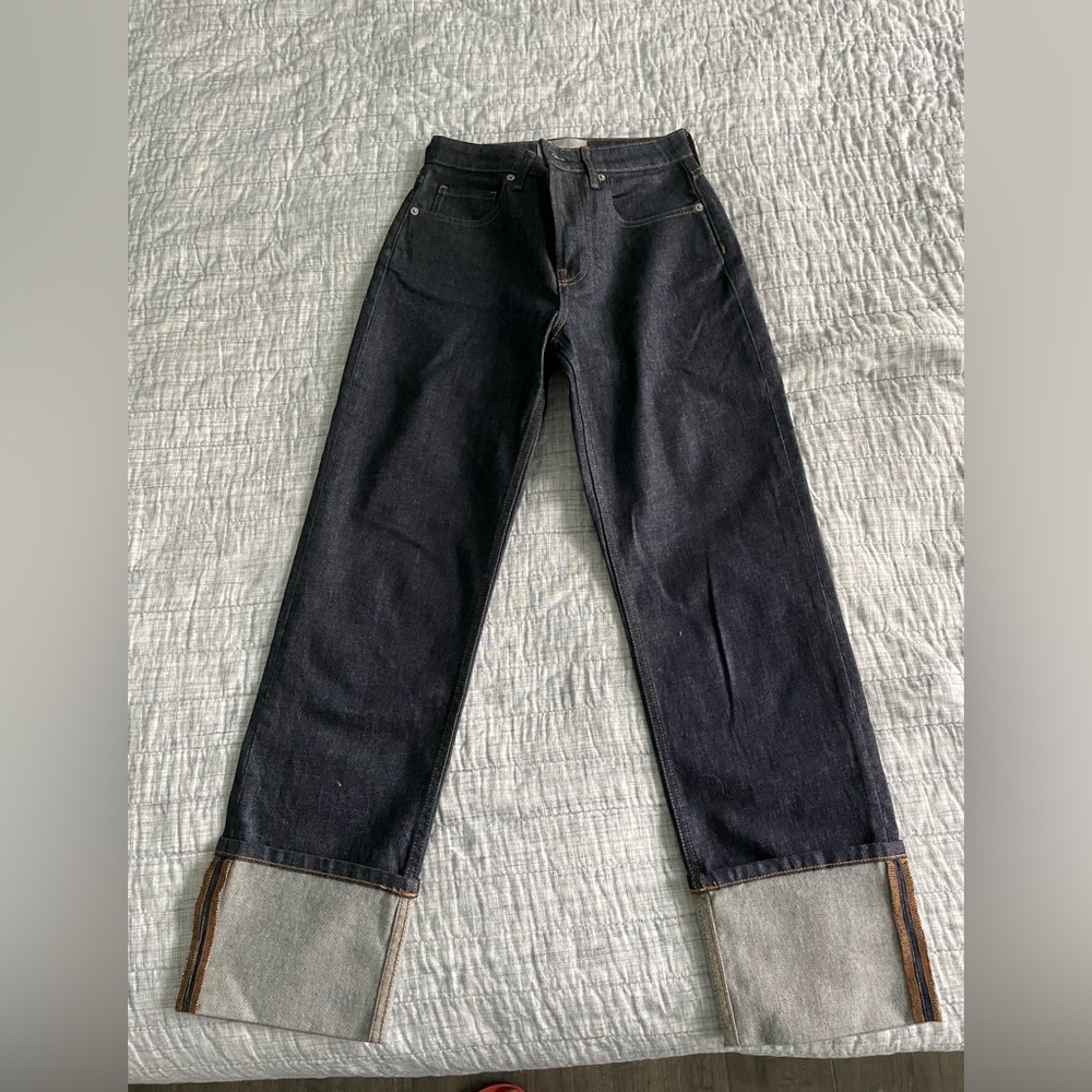 Everlane high rise straight jean
